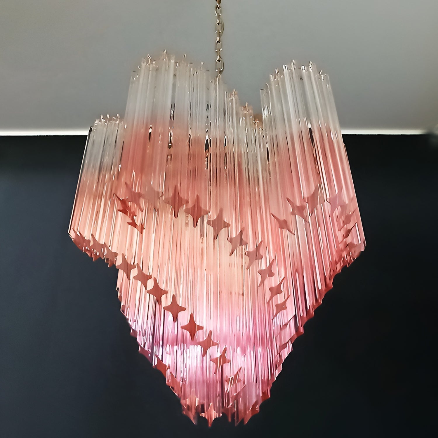 Evmararae Kronleuchter aus Farbverlaufsglas-Letslighting