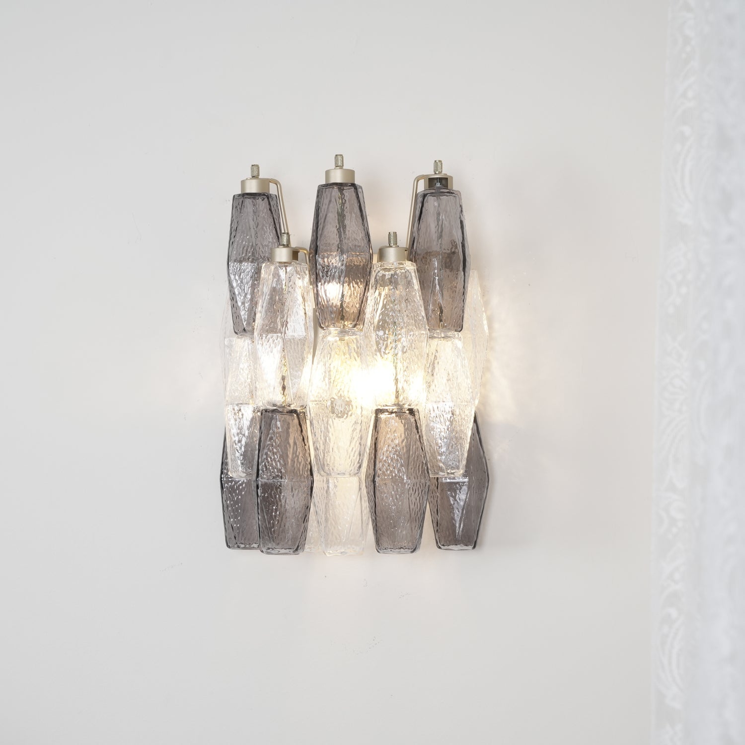 Aurora Wall Lamp Rhombus Glass Tiered - Neutralighting