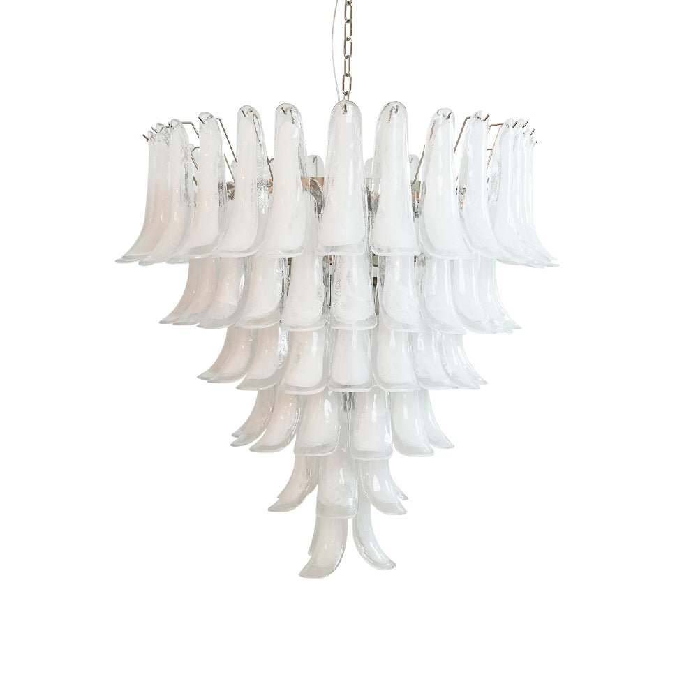 Aurora Chandelier Murano Glass Petals Vintage - Blowlighting