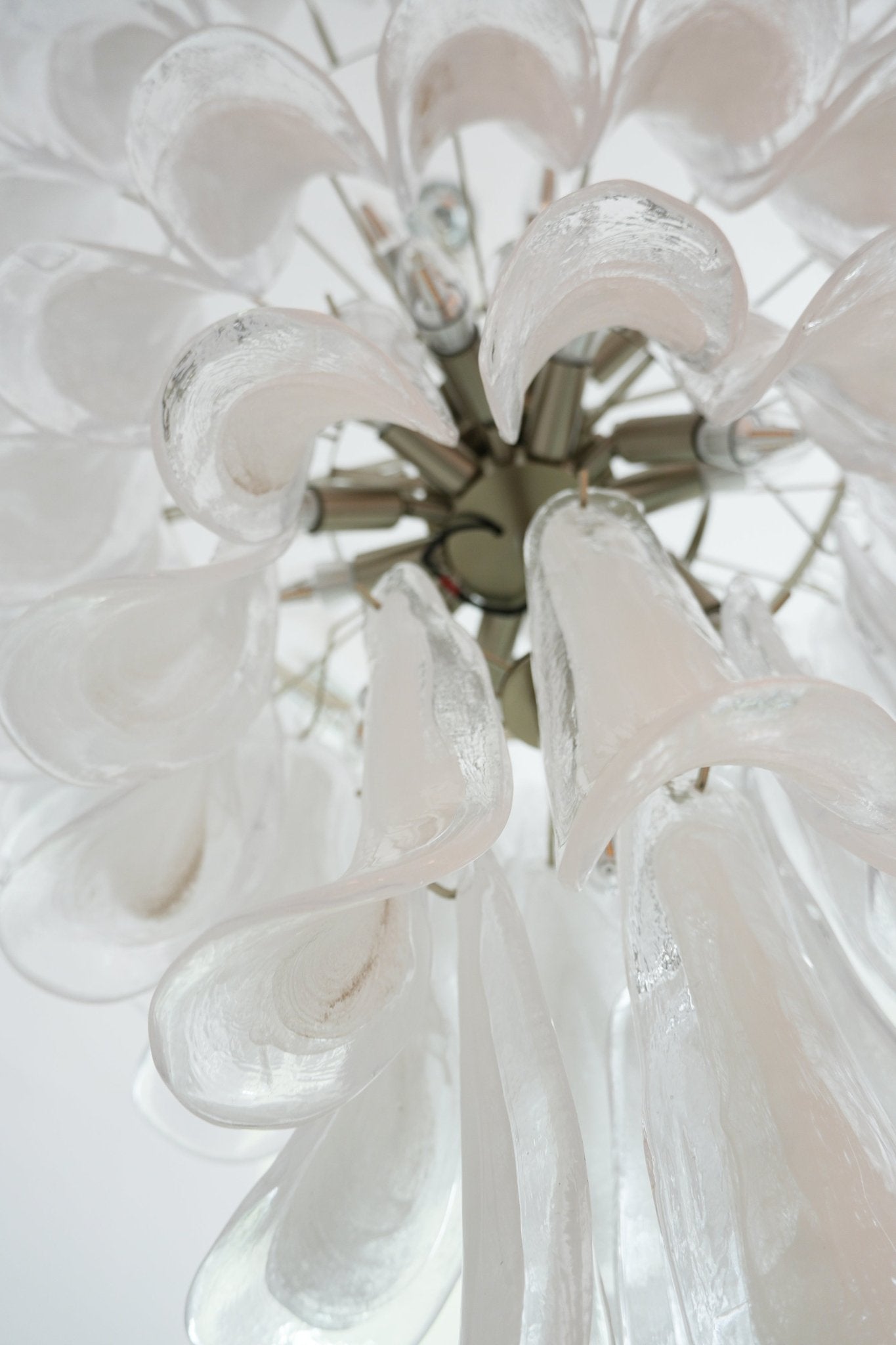 Aurora Chandelier Murano Glass Petals Vintage - Blowlighting