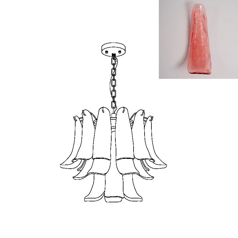 Moirai Kronleuchter aus Murano-Glas