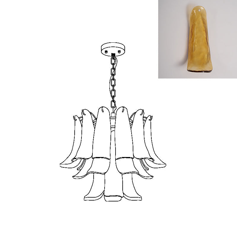 Moirai Kronleuchter aus Murano-Glas