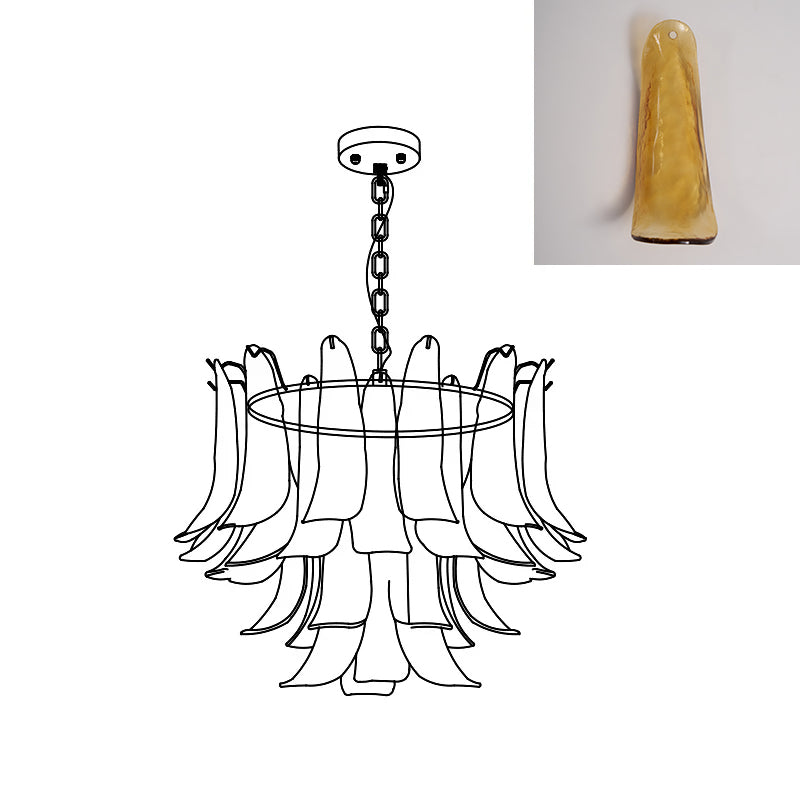 Moirai Kronleuchter aus Murano-Glas