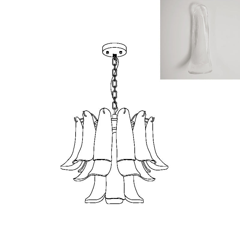 Moirai Kronleuchter aus Murano-Glas