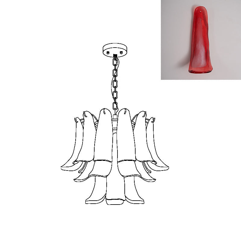 Moirai Kronleuchter aus Murano-Glas