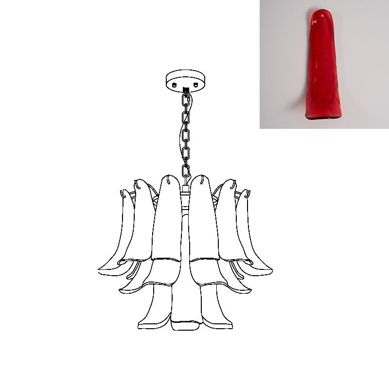 Moirai Kronleuchter aus Murano-Glas