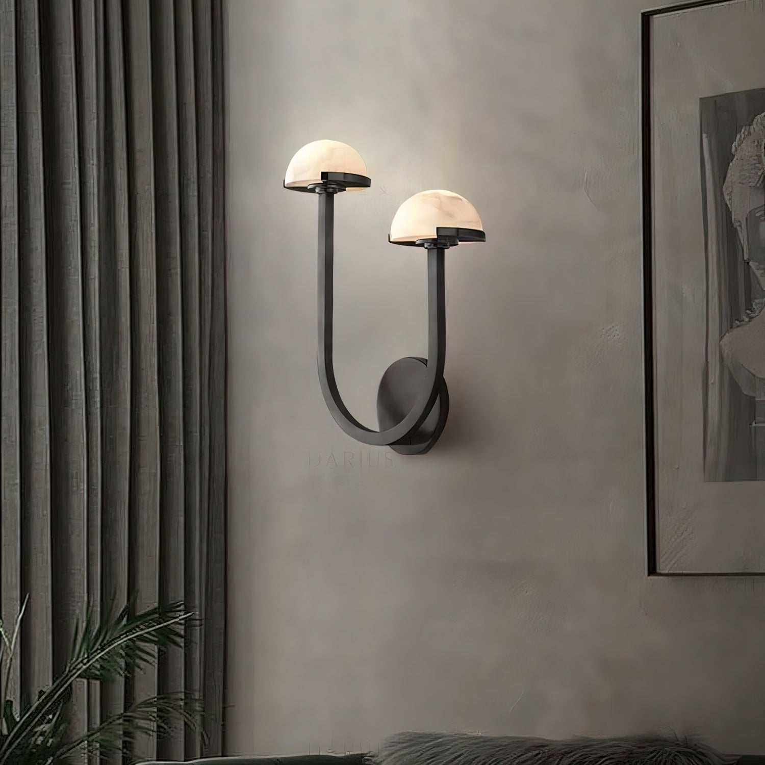Vitalira Double Alabaster Wall Light - Blowlighting