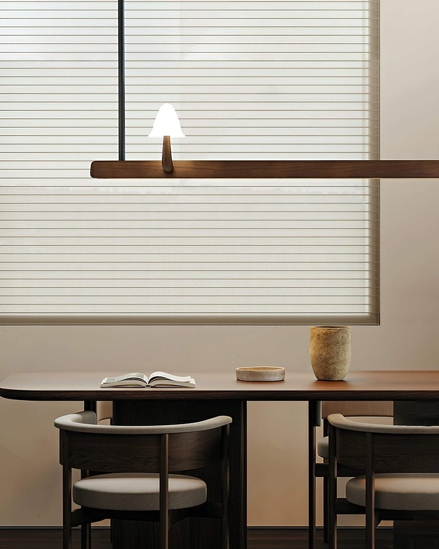 Lustra Kronleuchter Pilz Holz Minimalistisch Modern-Letslighting