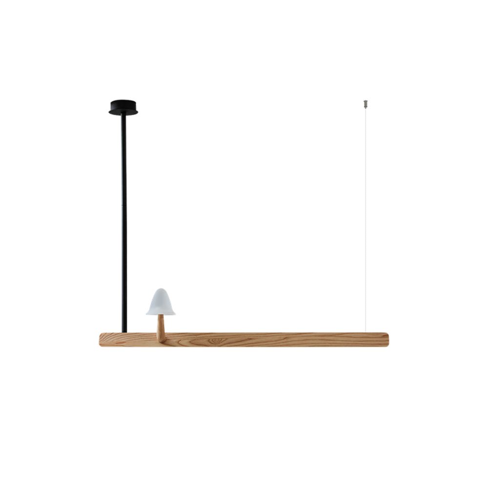Lustra Kronleuchter Pilz Holz Minimalistisch Modern-Letslighting