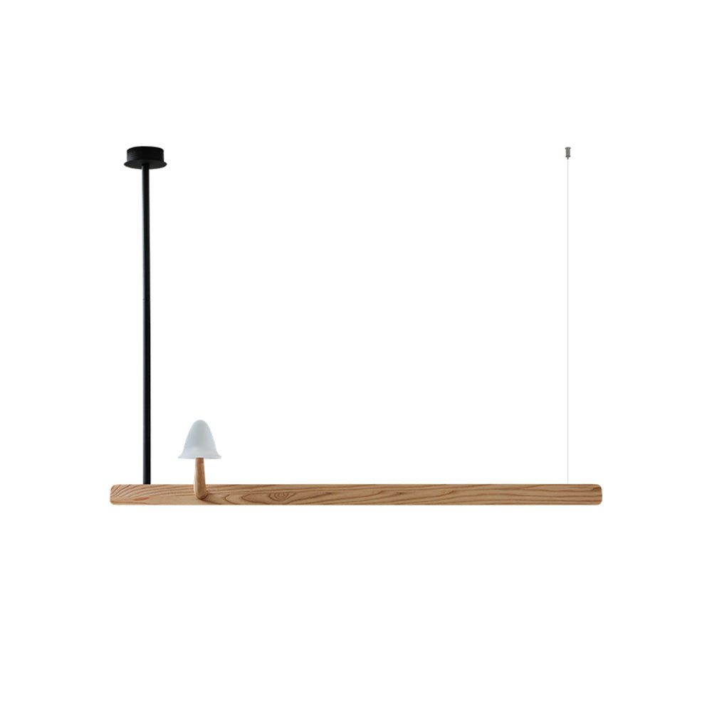Lustra Kronleuchter Pilz Holz Minimalistisch Modern-Letslighting