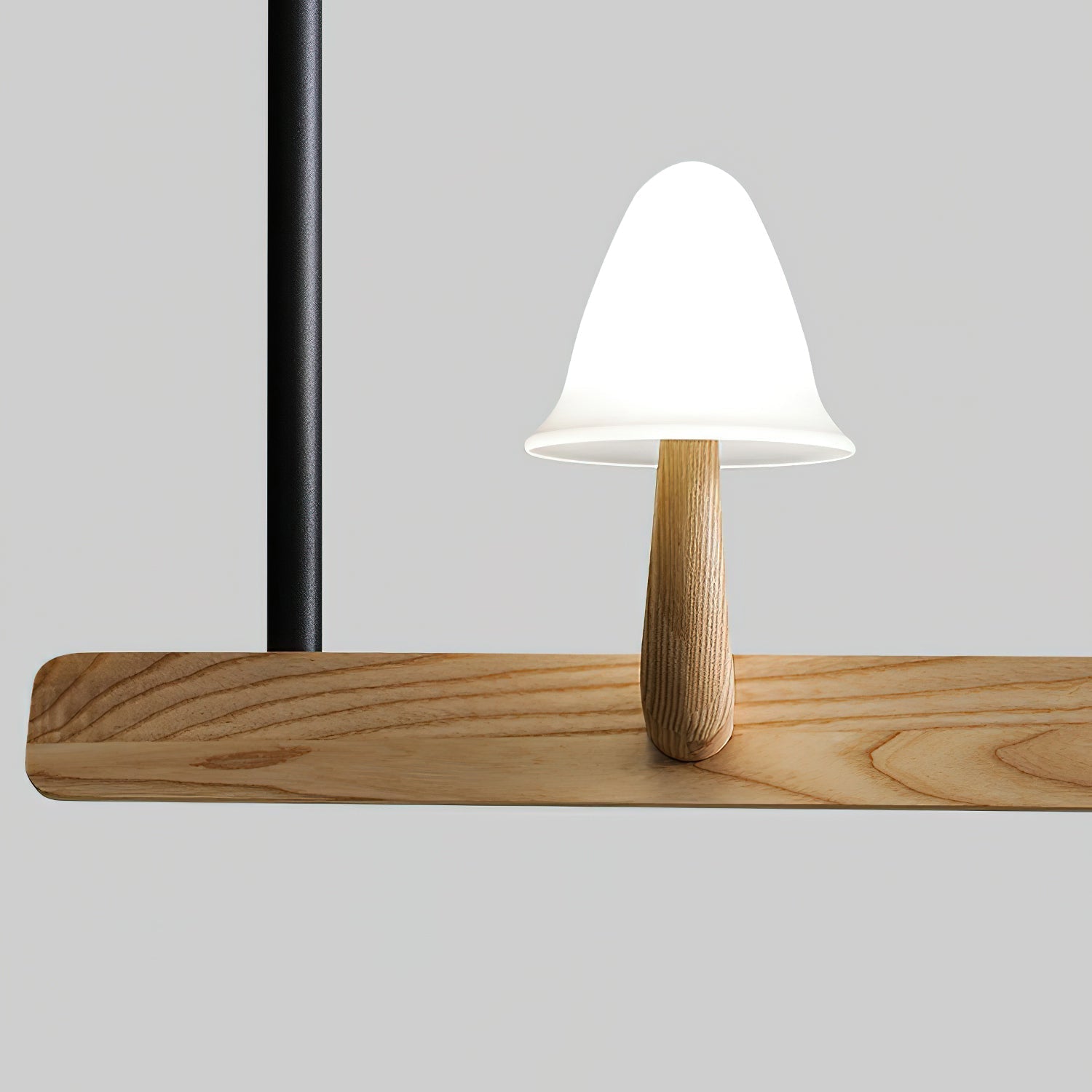Lustra Kronleuchter Pilz Holz Minimalistisch Modern-Letslighting