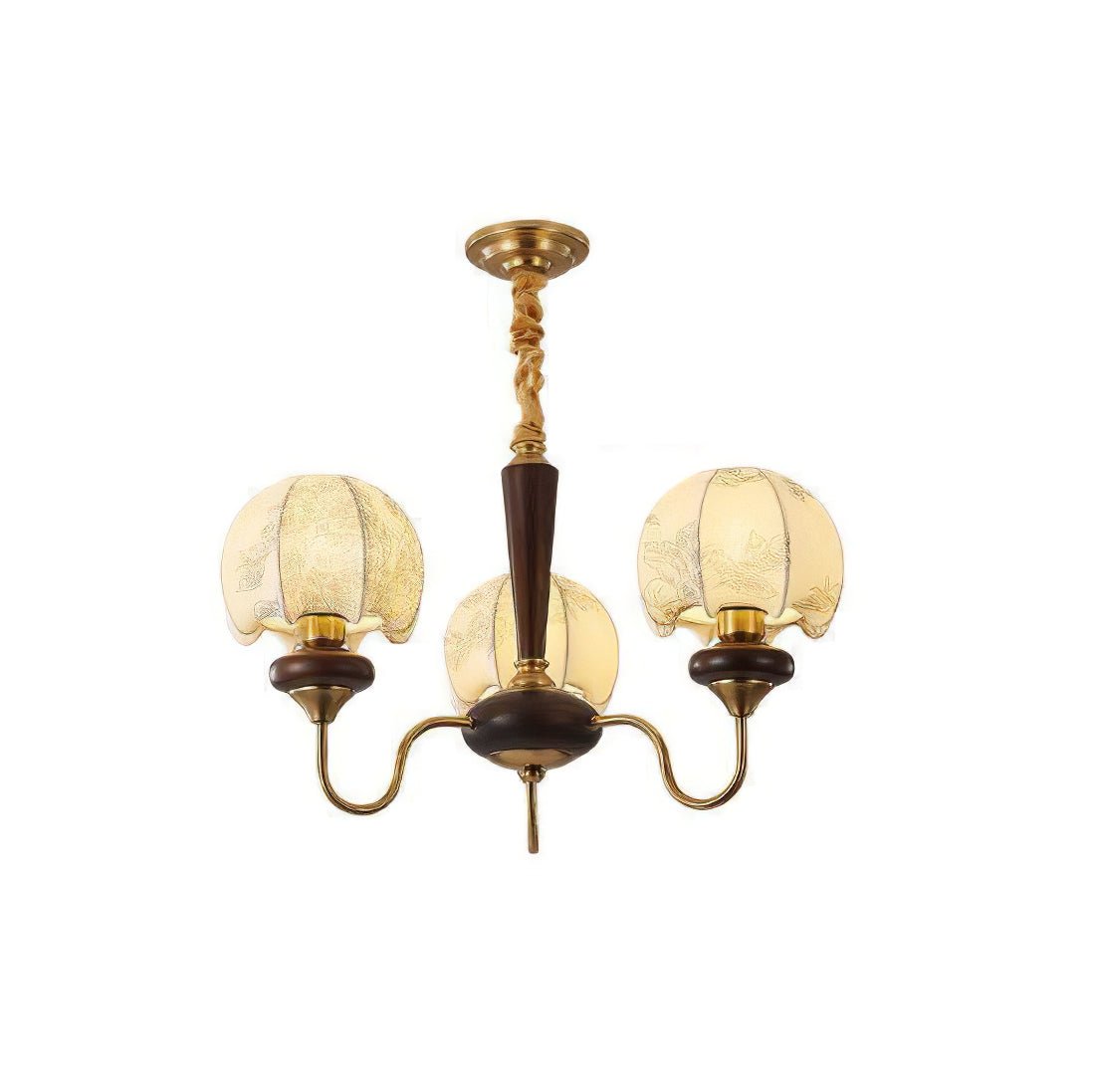 Orchid Vintage Stoff-Kronleuchter-Letslighting