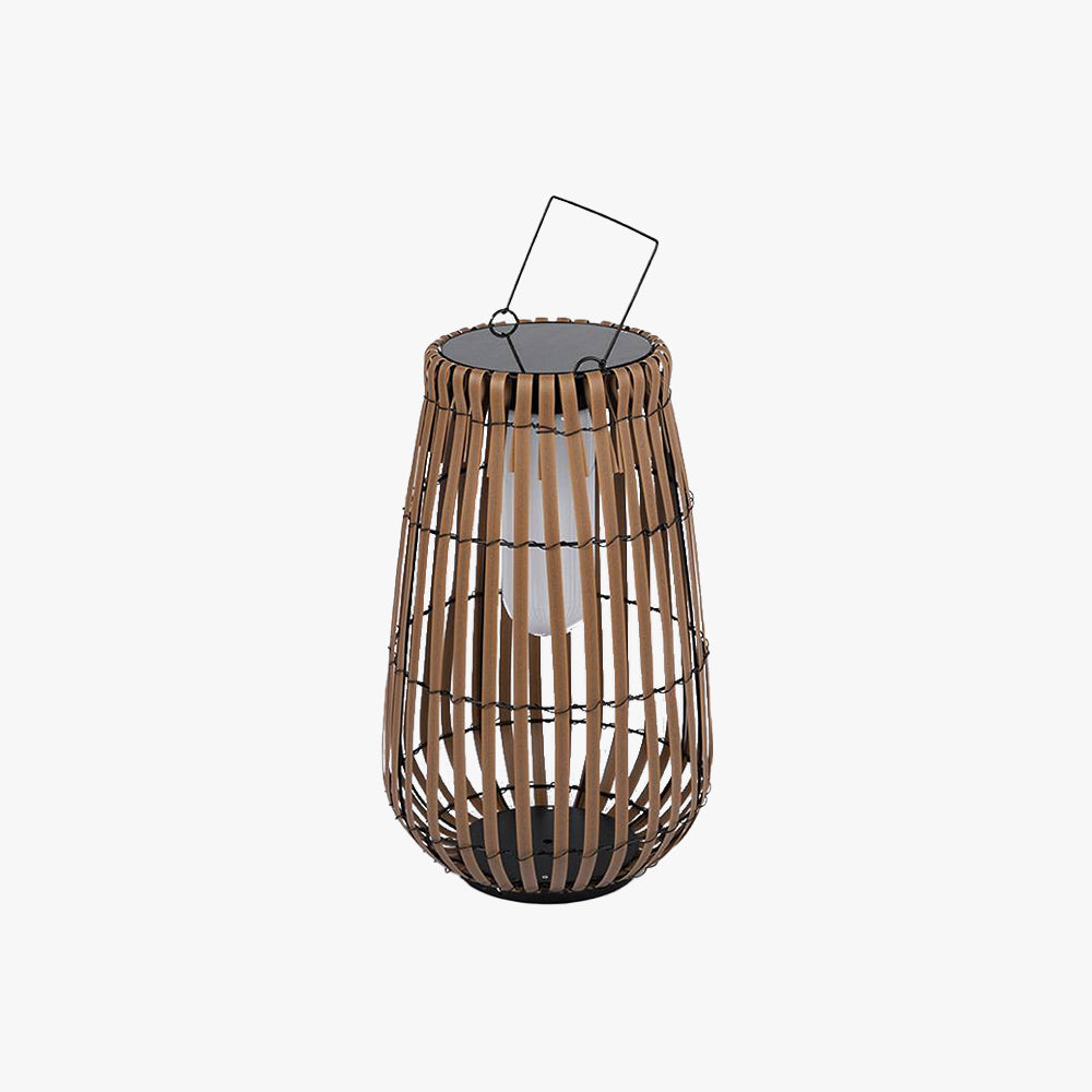 Muto Modern LED Stehlampe Außen Schwarz Garten/Terrasse Bambus