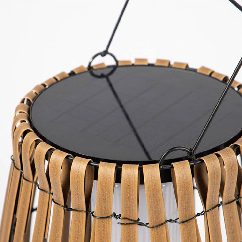 Muto Modern LED Stehlampe Außen Schwarz Garten/Terrasse Bambus