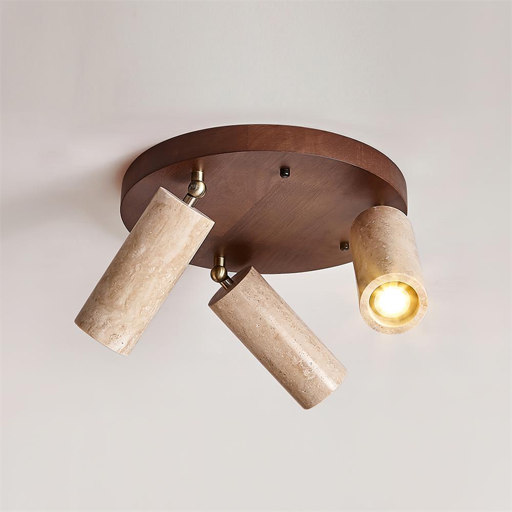 Ritta Travertine Ceiling Light 3-Head Spotlight - Letslighting