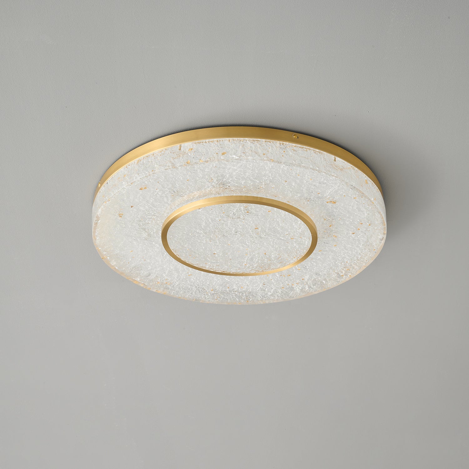Lustra Deckenleuchte Mysterious Circle Messingharz-Letslighting