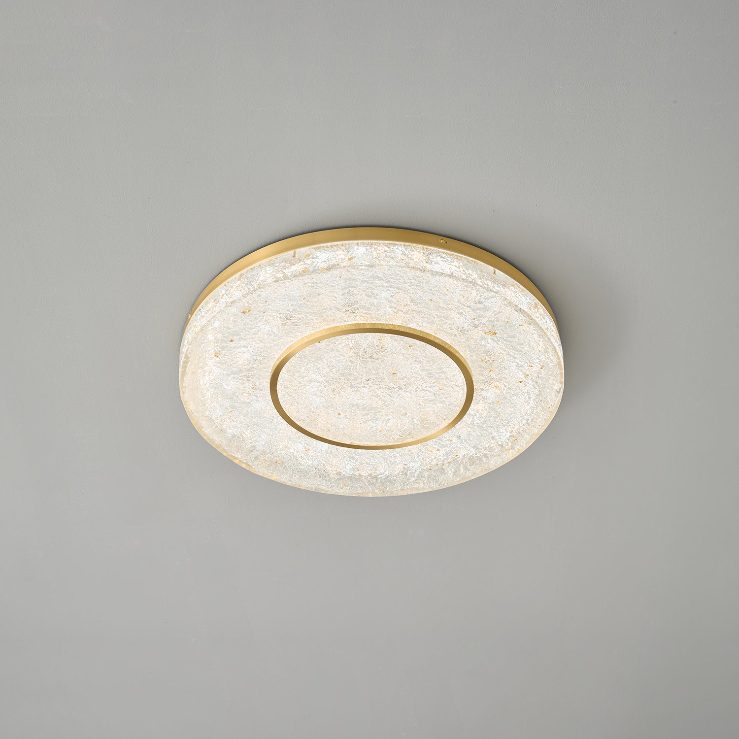 Lustra Deckenleuchte Mysterious Circle Messingharz-Letslighting