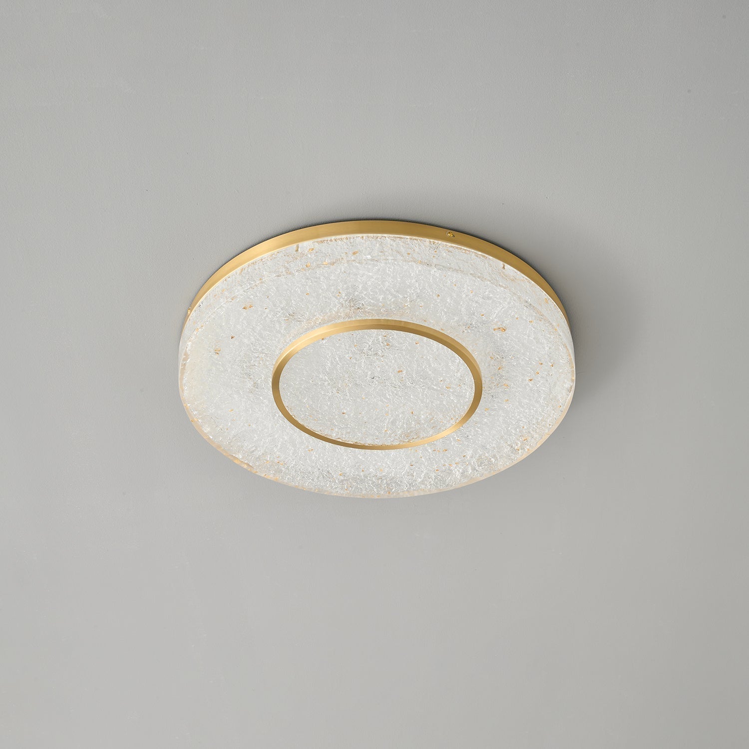 Lustra Deckenleuchte Mysterious Circle Messingharz-Letslighting