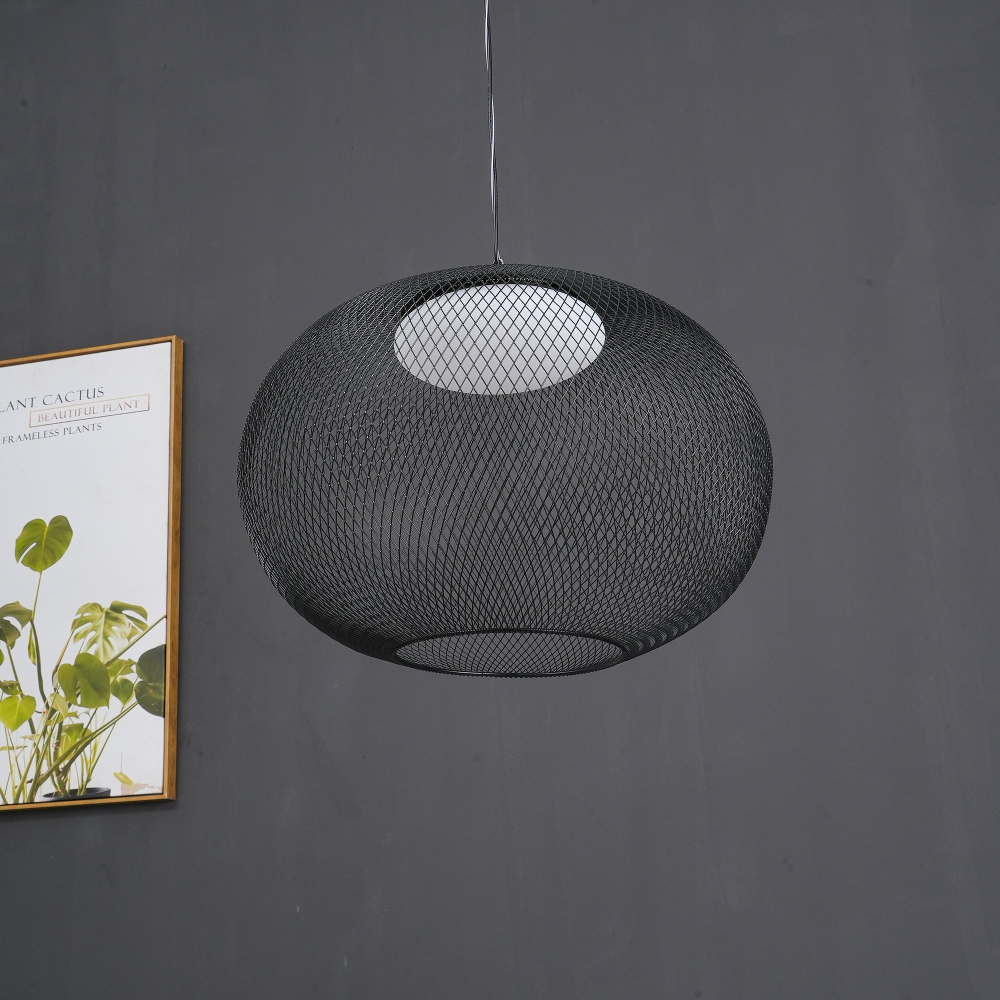 Lustra Pendelleuchte lic Netz Schwarz-Letslighting