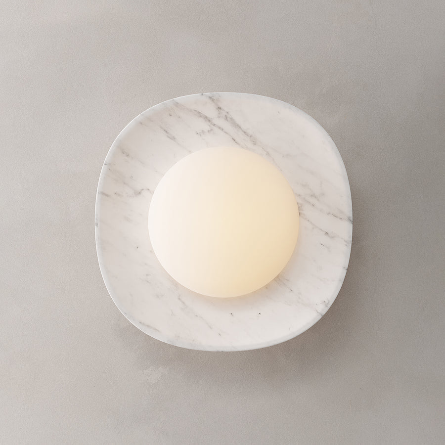 Cinoreth Marmor Glas Wandleuchte-Letslighting