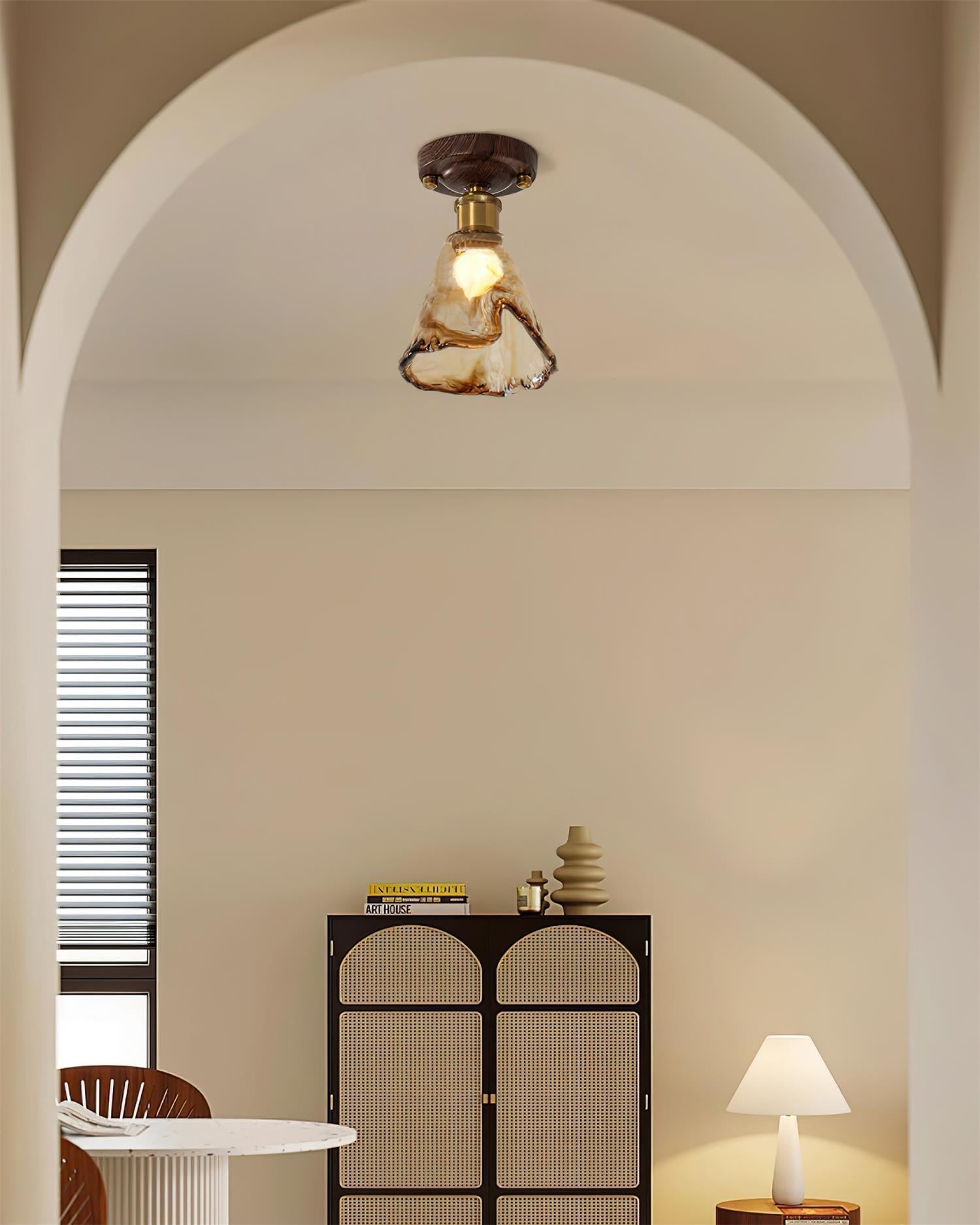 Velimo Bernstein Glas Einbau Leuchte-Letslighting
