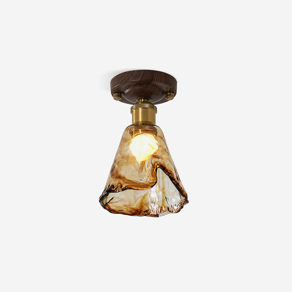 Velimo Bernstein Glas Einbau Leuchte-Letslighting