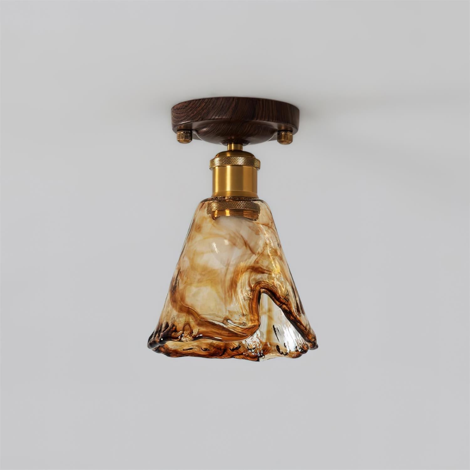 Velimo Bernstein Glas Einbau Leuchte-Letslighting