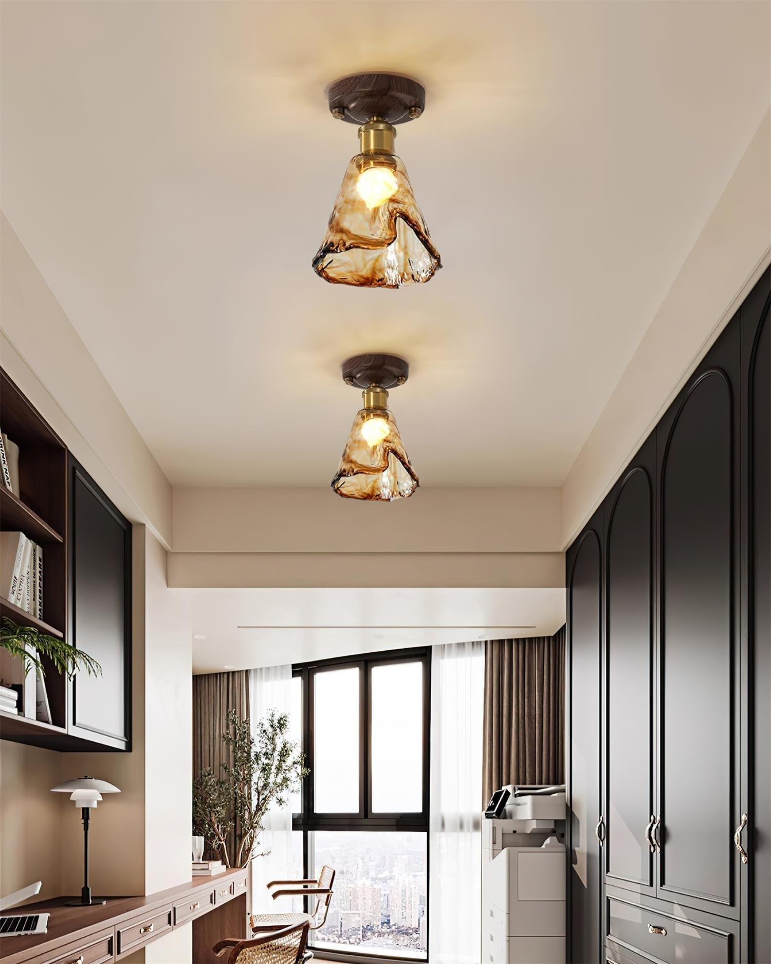 Velimo Bernstein Glas Einbau Leuchte-Letslighting