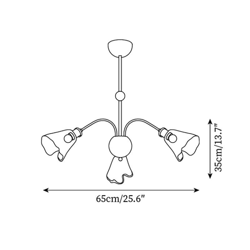 Beyona Amber Glass Chandelier - Letslighting