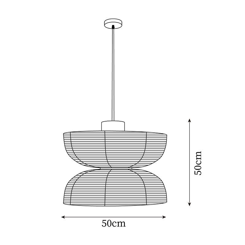 Pendelleuchte Weißer Stoffschirm Schwarzes Kabel Sanfter-Letslighting