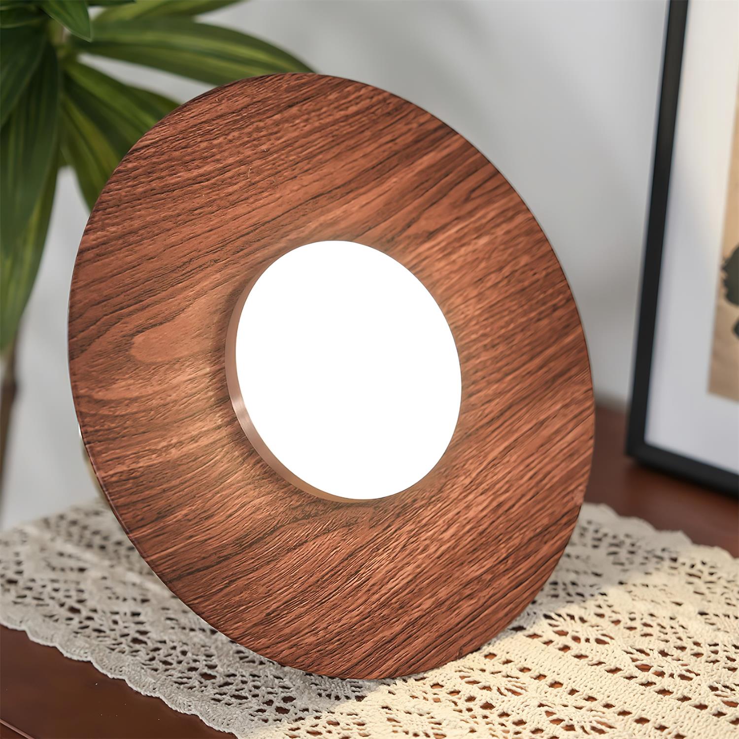 Veylo Pendelleuchte Modern Schwenkarm Holzschirm-Letslighting