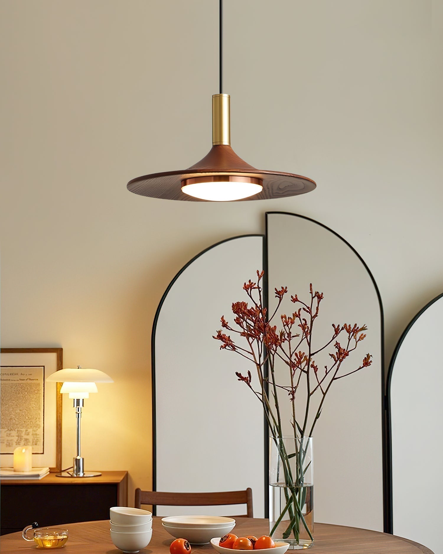 Pendelleuchte Hutform LED Midcentury-Letslighting