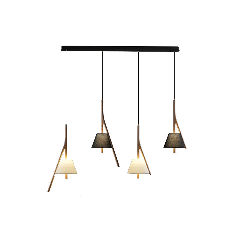 Zovenarae Dreieckige Pendelleuchte aus Holz-Letslighting