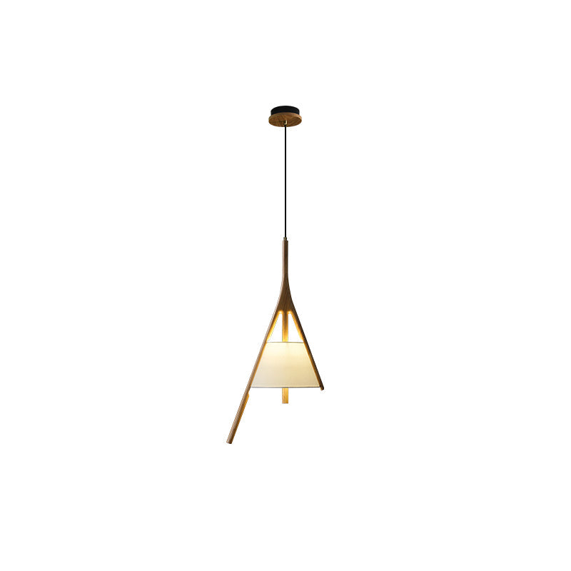 Zovenarae Dreieckige Pendelleuchte aus Holz-Letslighting