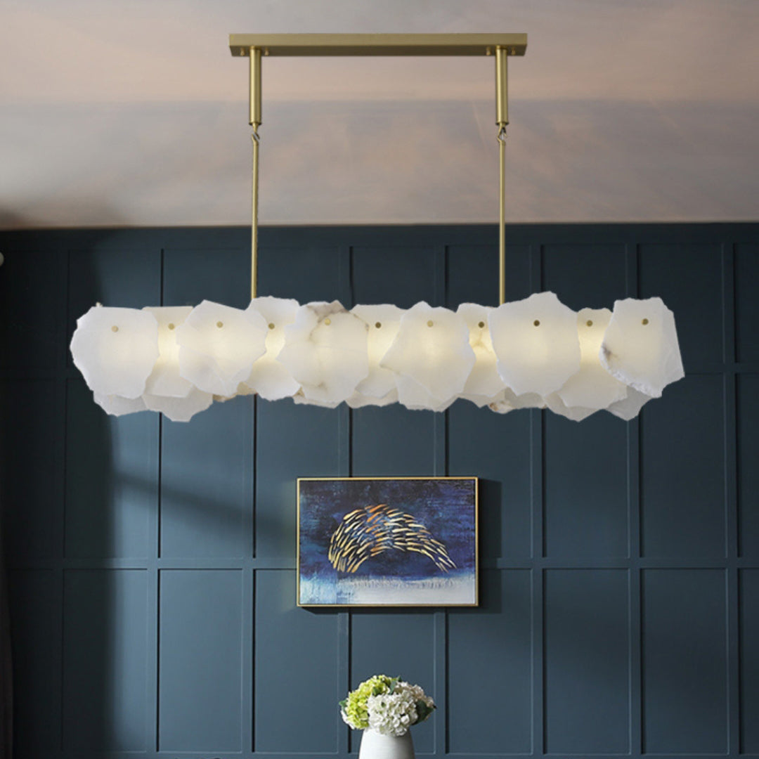 Catala Messing Alabaster Kronleuchter-Letslighting