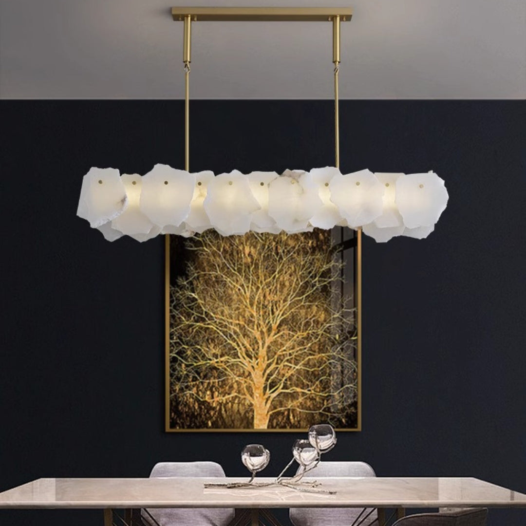 Catala Messing Alabaster Kronleuchter-Letslighting