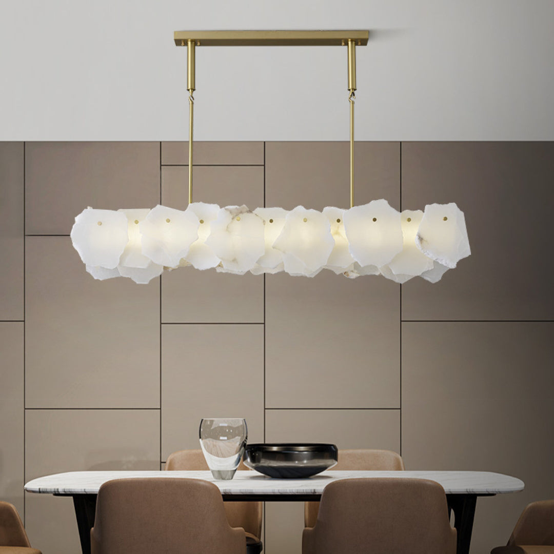Catala Messing Alabaster Kronleuchter-Letslighting