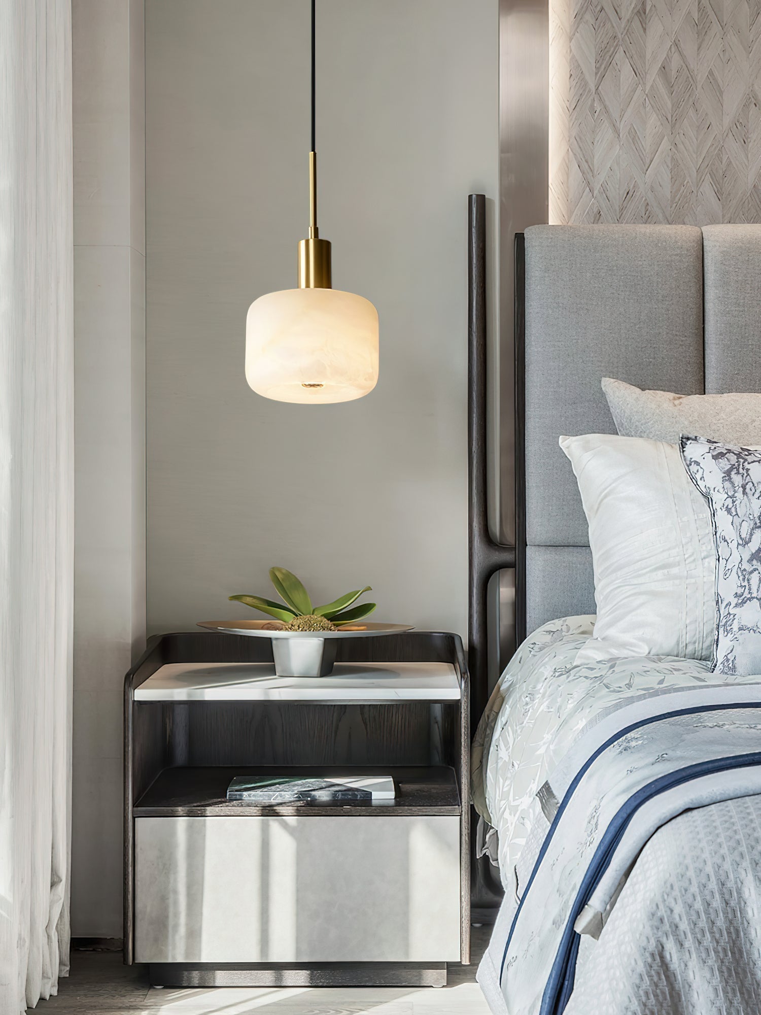 Eliriel Natural Small Alabaster Pendant Light - Letslighting