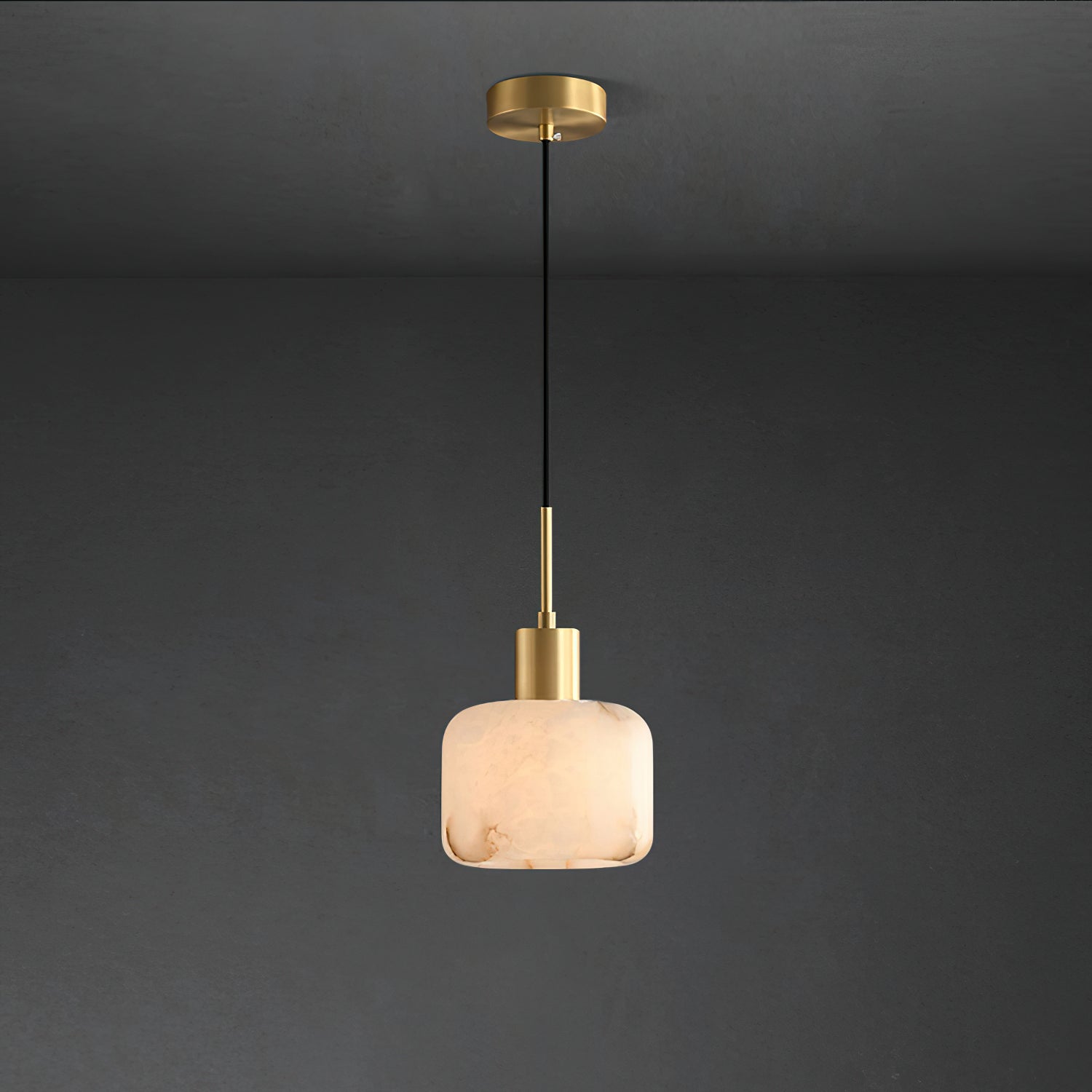 Eliriel Natural Small Alabaster Pendant Light - Letslighting