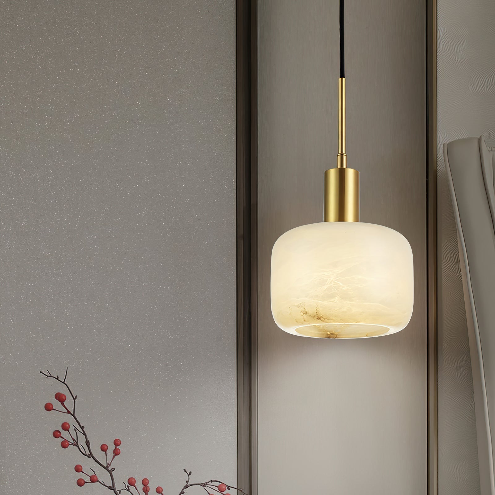 Eliriel Natural Small Alabaster Pendant Light - Letslighting