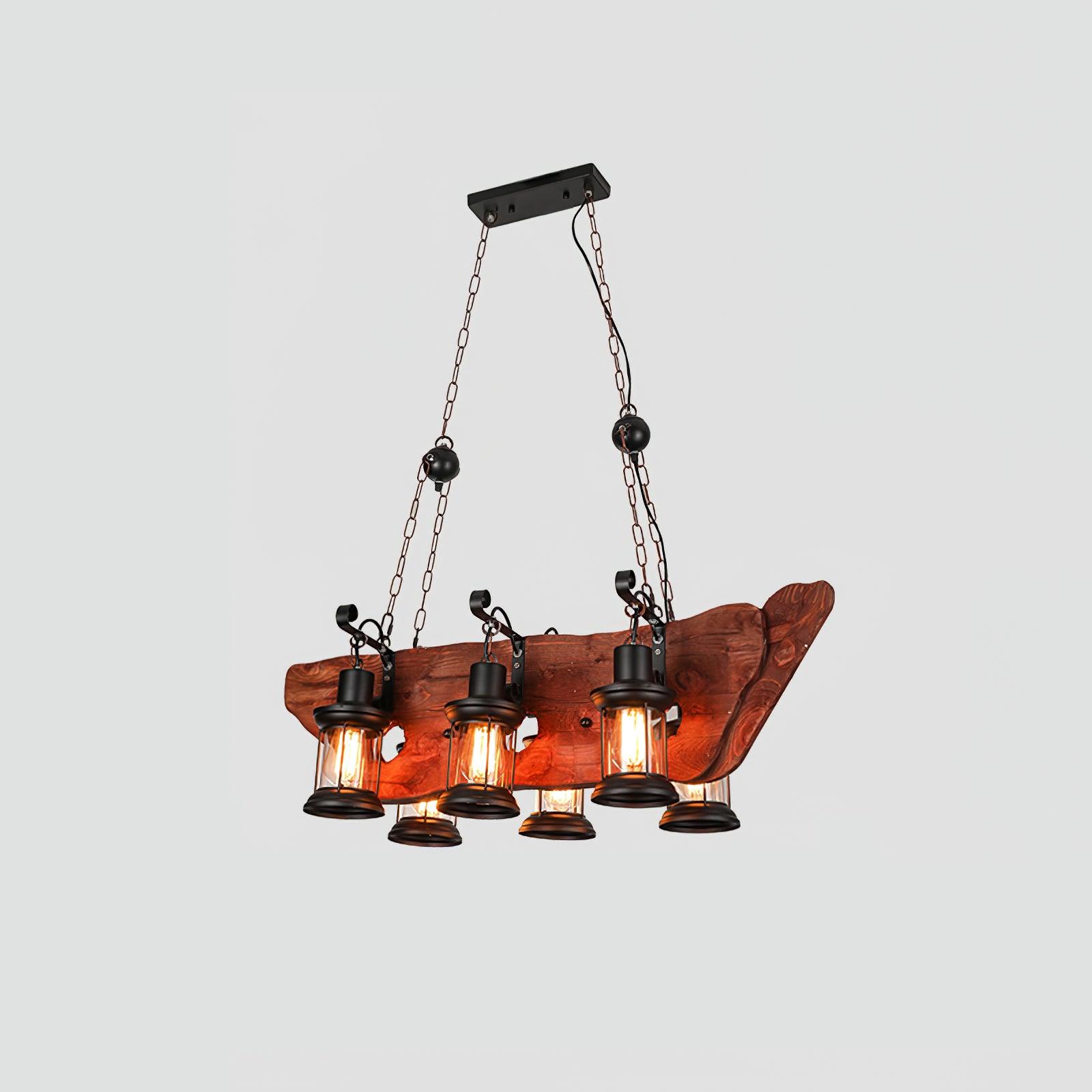Aurzorir Vintage Holz Kronleuchter-Letslighting