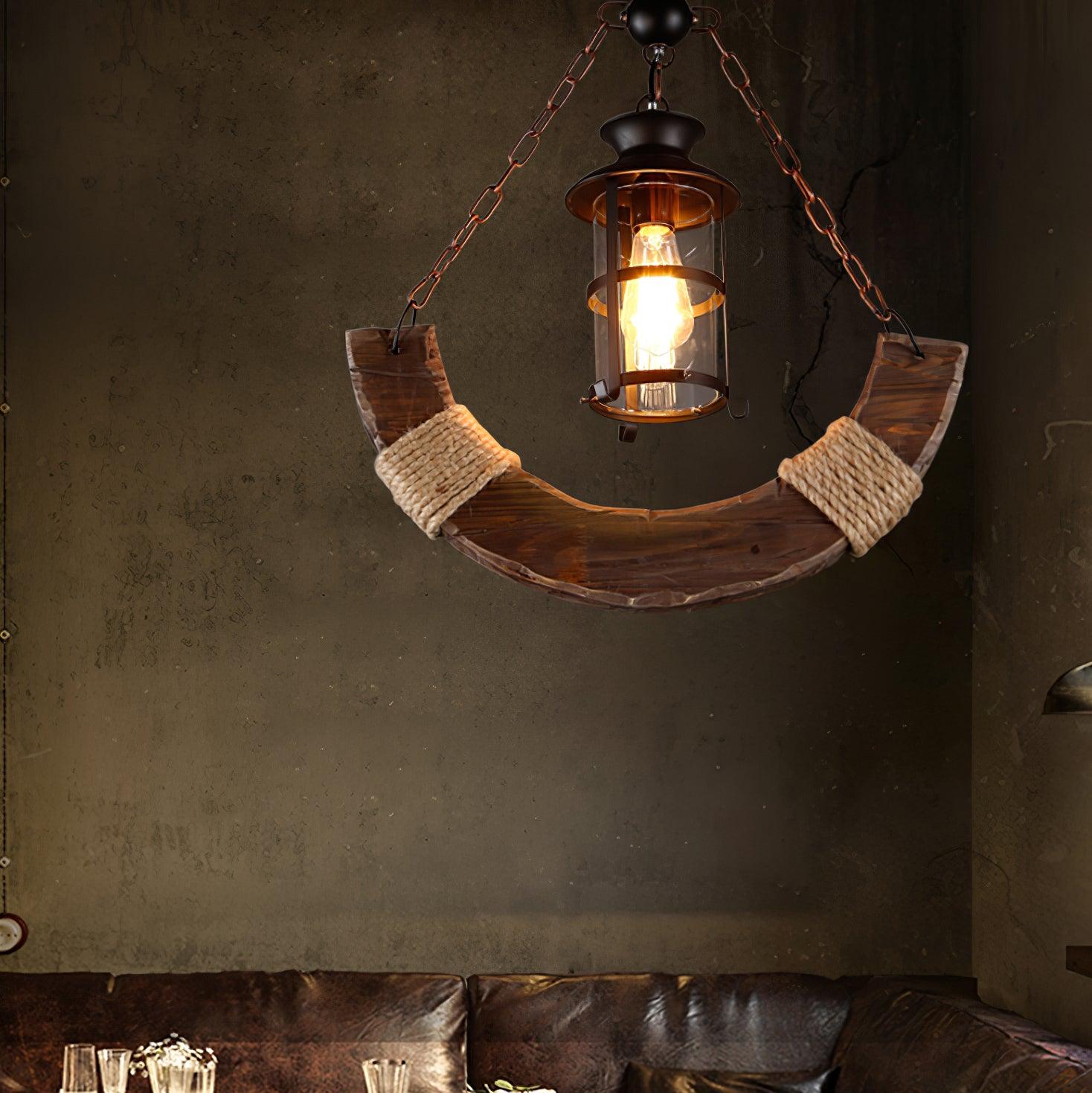 Aurzorir Vintage Holz Kronleuchter-Letslighting