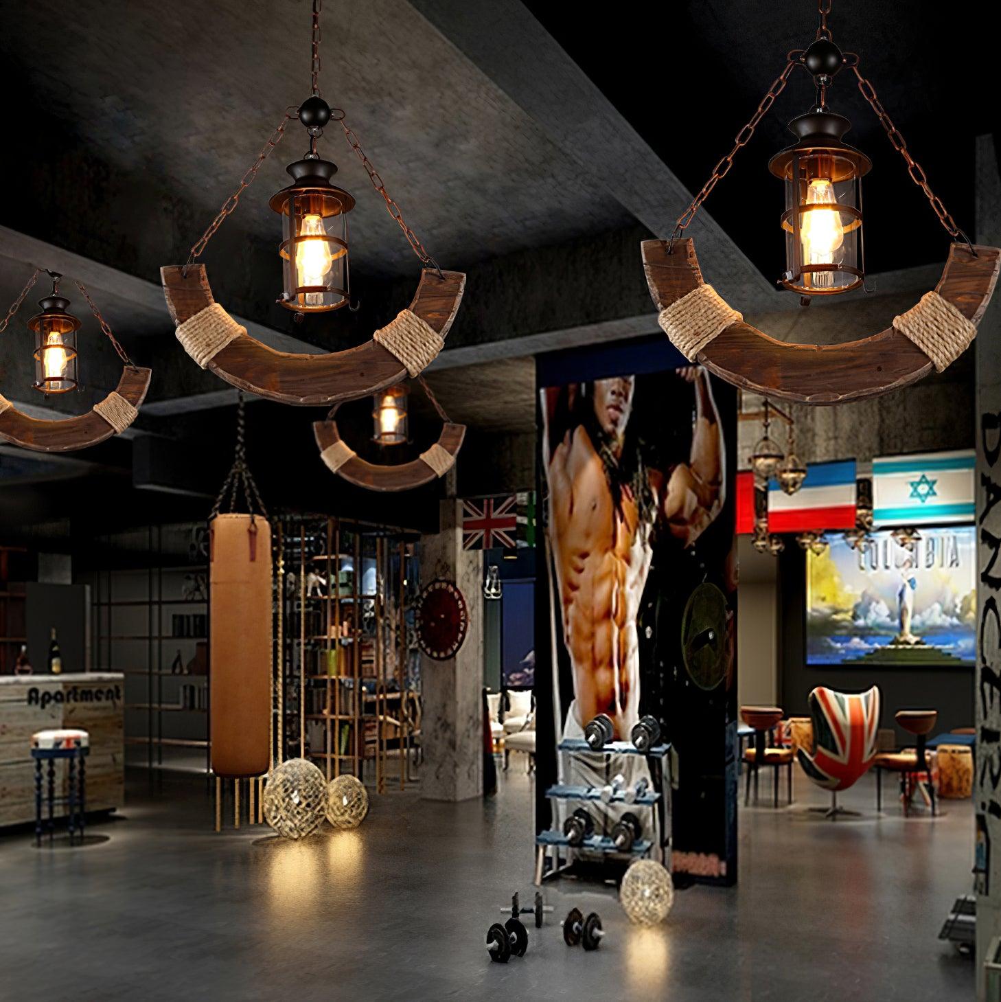 Aurzorir Vintage Holz Kronleuchter-Letslighting