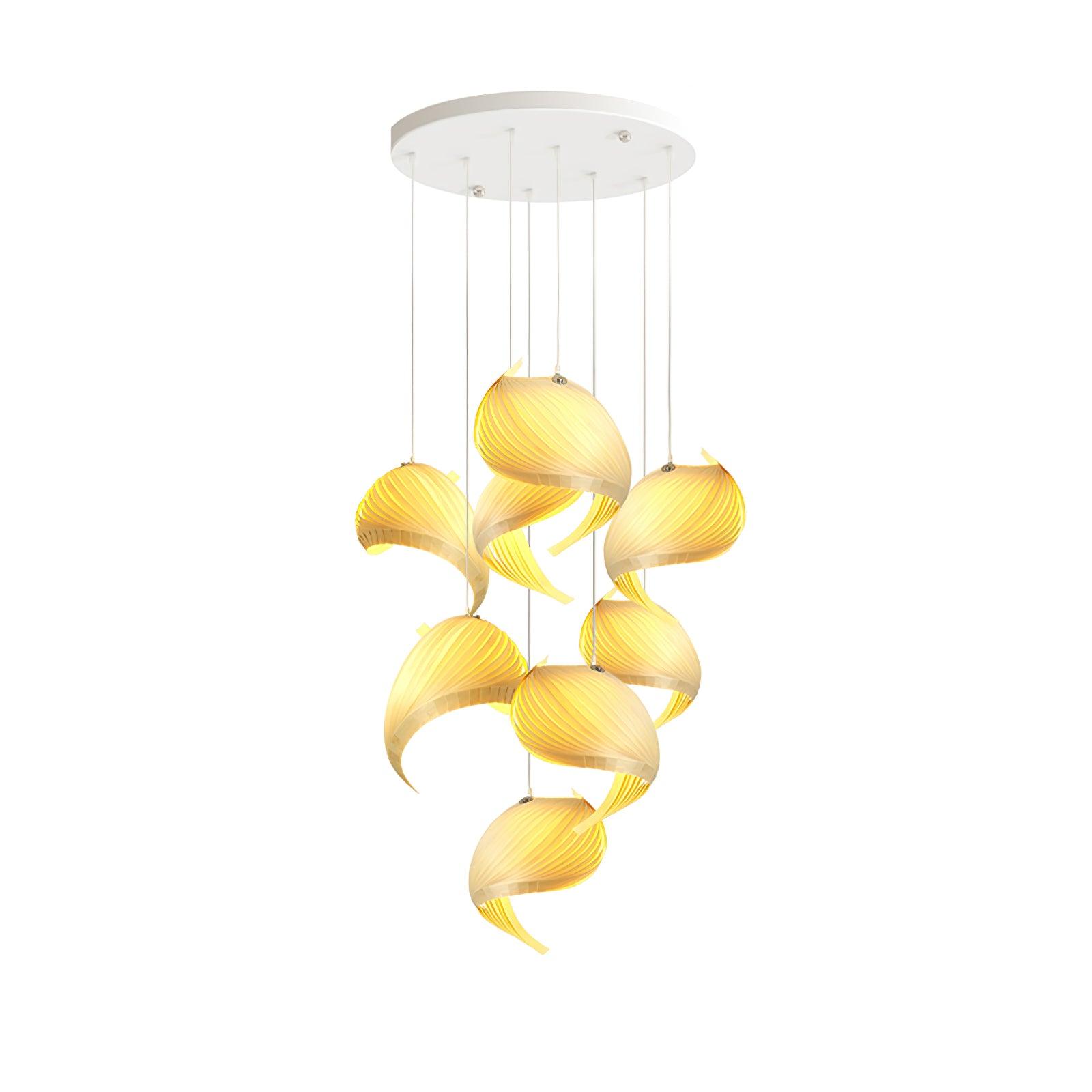 Cumiror Postmoderne Luxus Schalenholz Holz Pendelleuchte-Letslighting