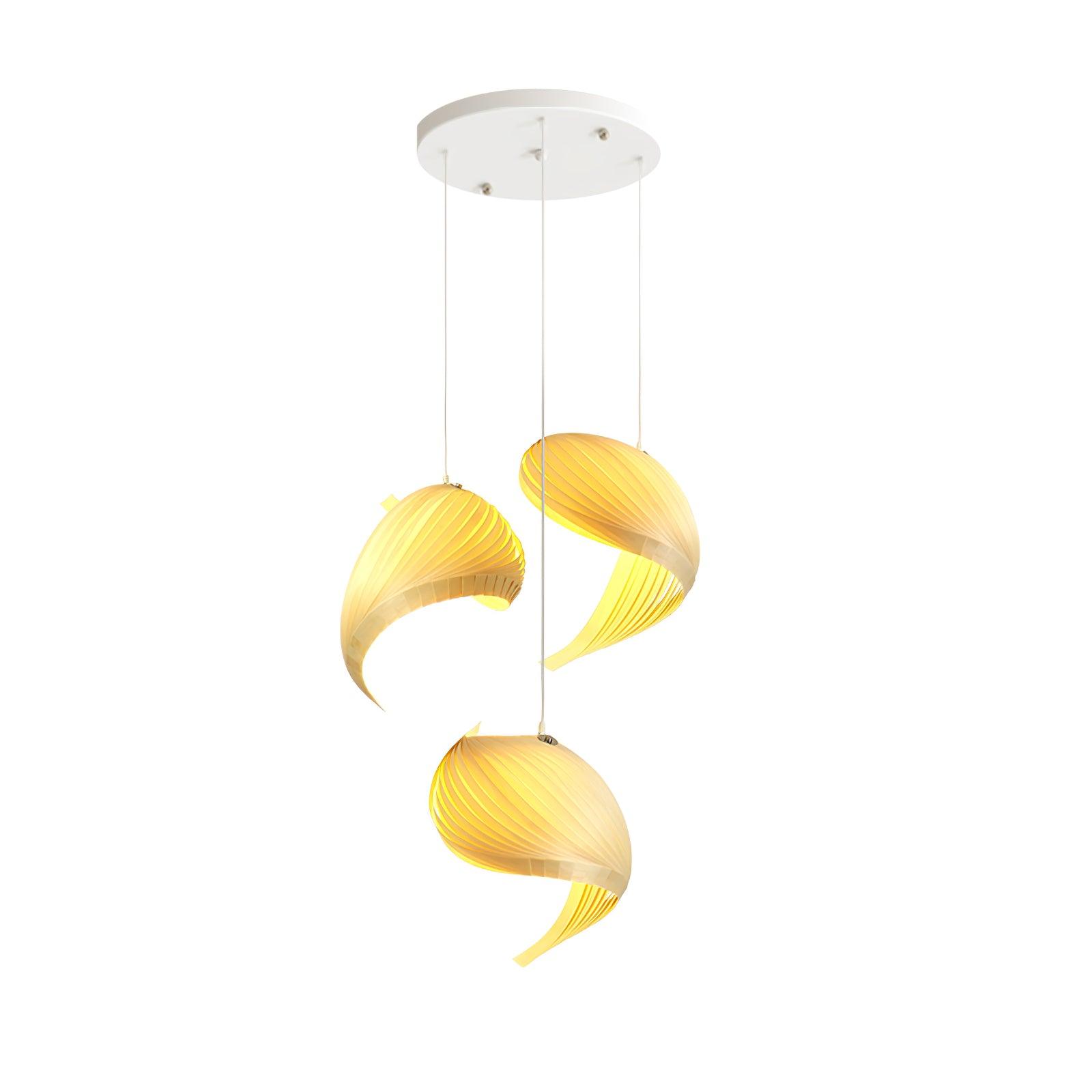 Cumiror Postmoderne Luxus Schalenholz Holz Pendelleuchte-Letslighting