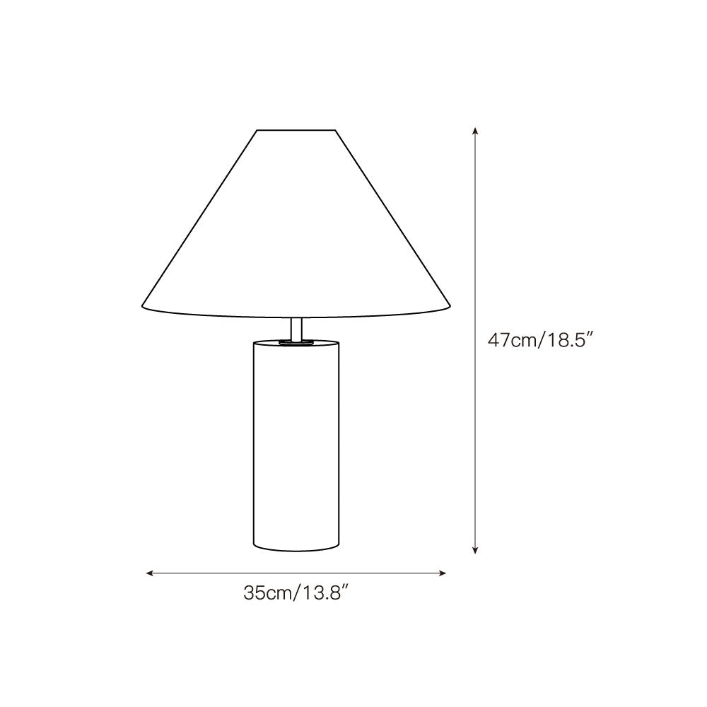 Navagio Travertine Table Lamp - Letslighting