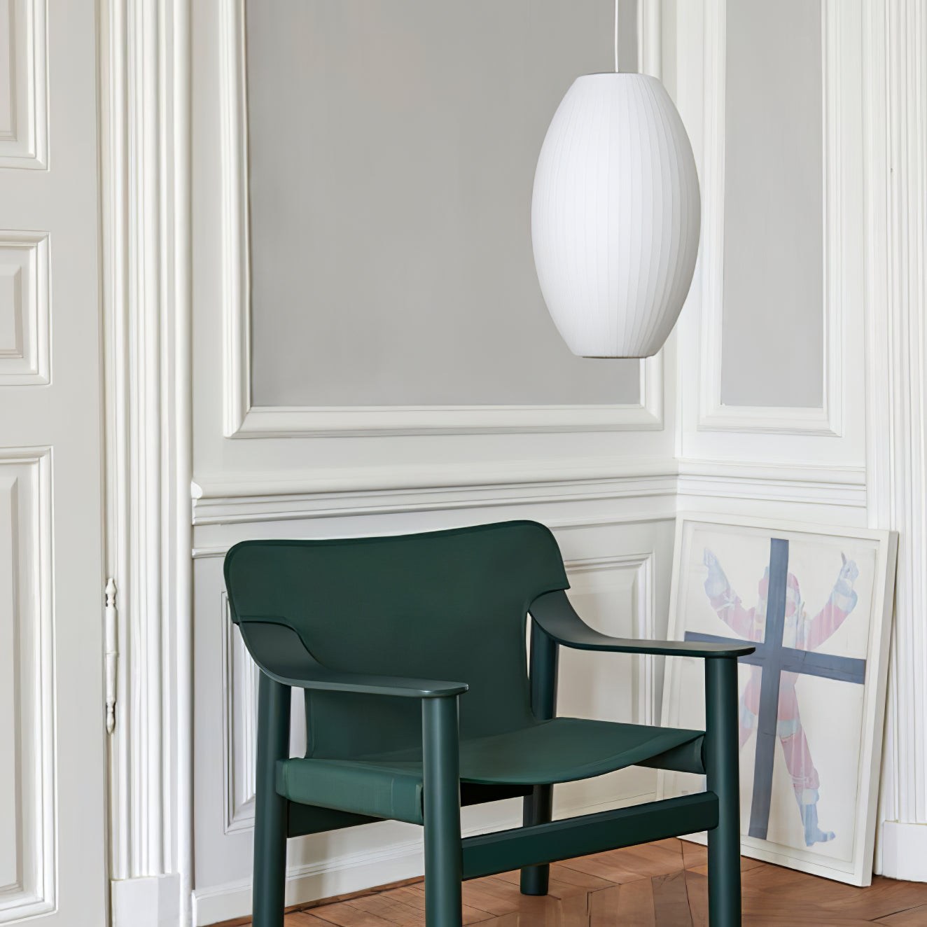Nebula Blase Maulbeerseide Pendelleuchte Lampe-Letslighting