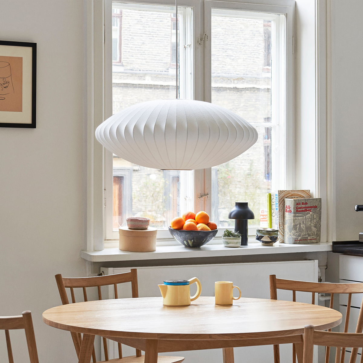 Nebula Blase Maulbeerseide Pendelleuchte Lampe-Letslighting