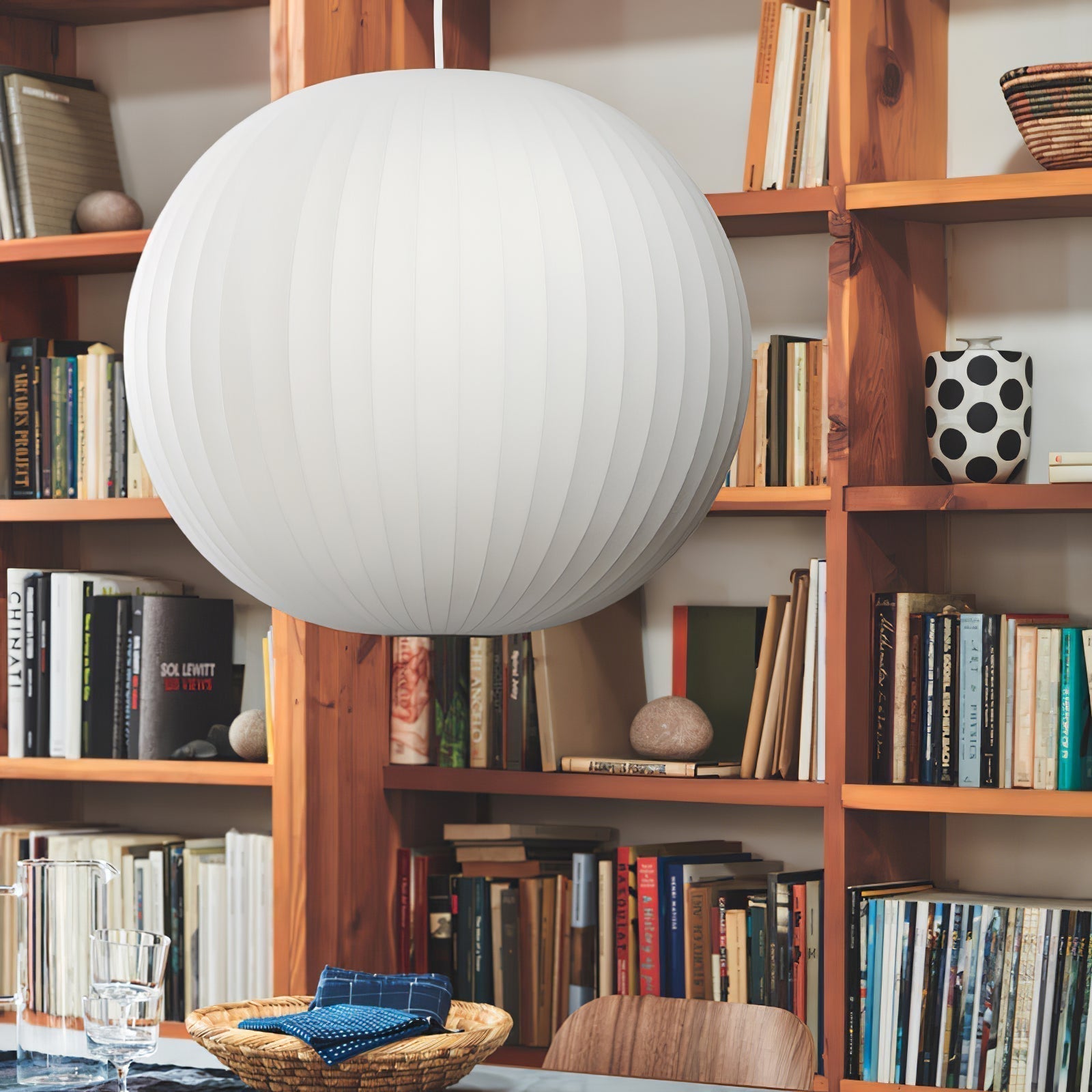Nebula Blase Maulbeerseide Pendelleuchte Lampe-Letslighting