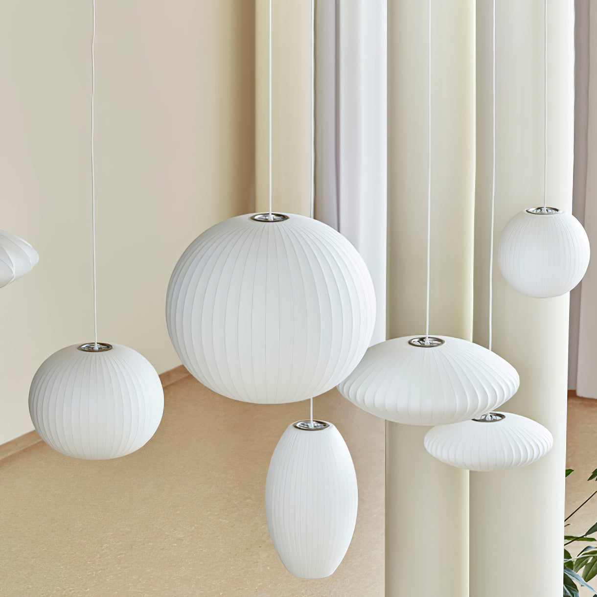 Nebula Blase Maulbeerseide Pendelleuchte Lampe-Letslighting
